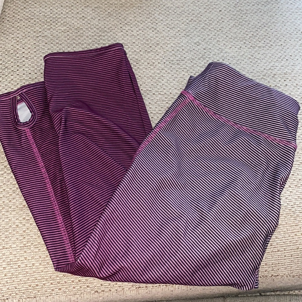 Fun, danskin now fitted pink striped leggings!